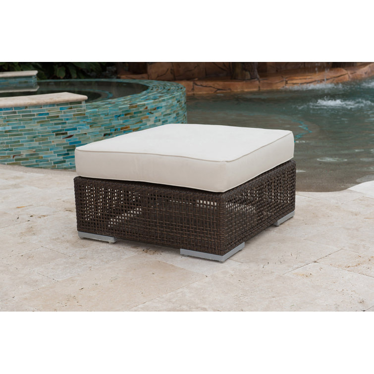 Andover Mills™ Dan Outdoor Ottoman with Sunbrella® Cushion Wayfair